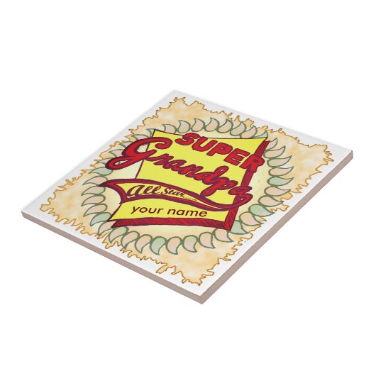 Super Grandpa Tegeltje (Zijkant)