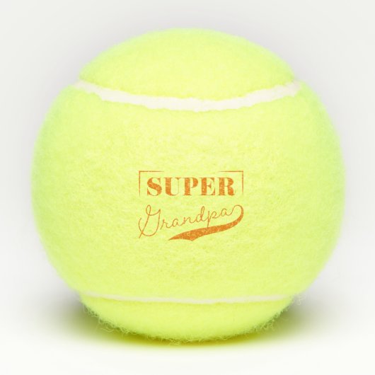 Super Grandpa Tennisballen (Achterkant)