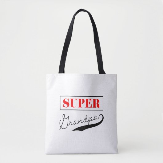 Super Grandpa Tote Bag (Voorkant)