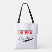 Super Grandpa Tote Bag (Achterkant)