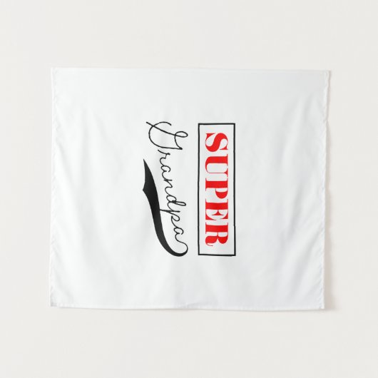 Super Grandpa Wandkleed (Voorkant (horizontaal))