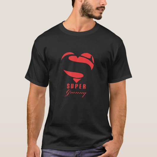 Super Granny Superheld Granny T Gift moeder vader T-shirt (Voorkant)