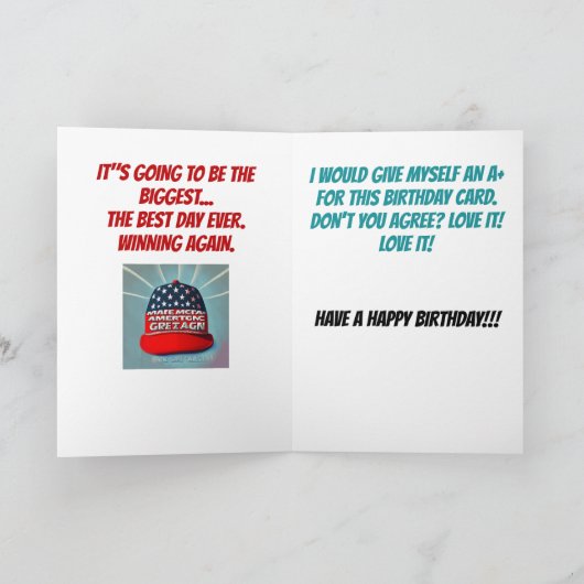 Super Grappige Trumpisms Verjaardag Kaart (Binnen)