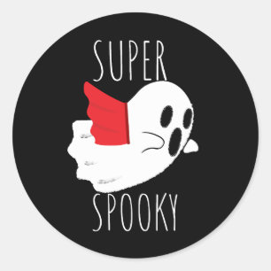 Super griezelig ronde sticker