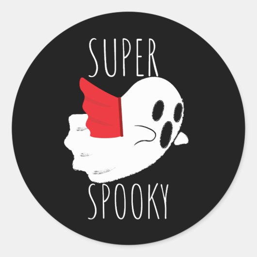Super griezelig ronde sticker (Voorkant)