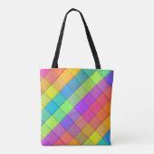 Super Groovy Bright Fun Colorful Tote Bag (Achterkant)