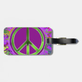 SUPER Groovy Peace Sign Bagagelabel (Achterkant horizontaal)