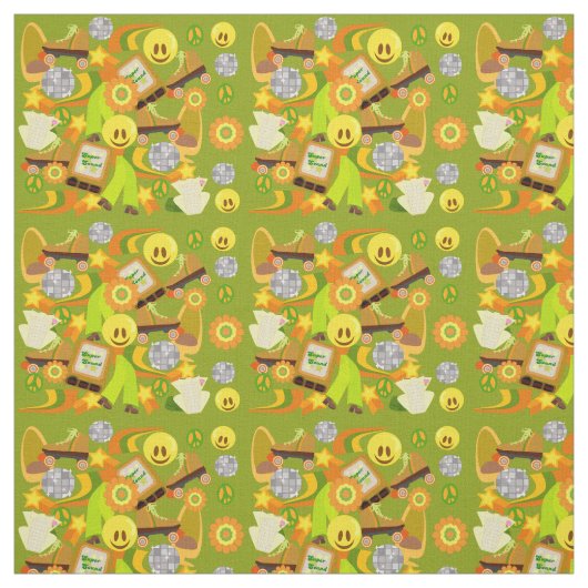 Super Groovy Seventies Mega Pattern Stof (Swatch)