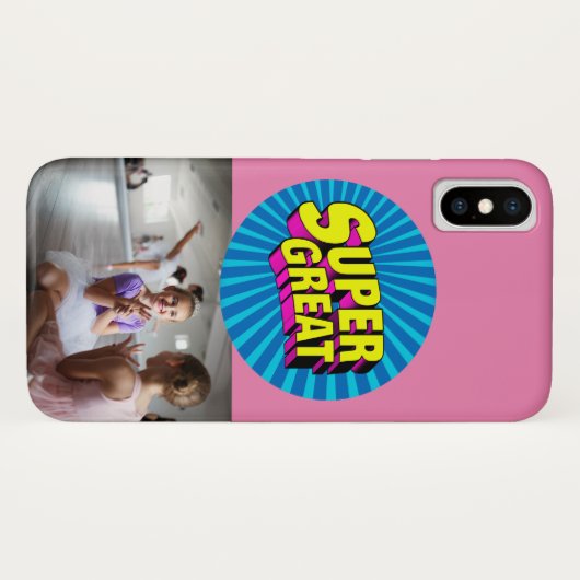 Super grote aangepaste foto Case-Mate iPhone case (Achterkant (horizontaal))