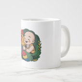 Super grote Mok | Chloe Baby knuffelt de haan (Voorkant rechts)