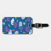 Super Grover 2.0 Night Sky Patroon Bagagelabel (Voorkant horizontaal)