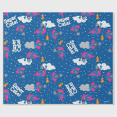 Super Grover 2.0 Night Sky Patroon Cadeaupapier (Vlak)
