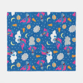 Super Grover 2.0 Night Sky Patroon Fleece Deken (Voorkant (Horizontaal))
