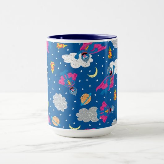 Super Grover 2.0 Night Sky Patroon Mok (Midden)