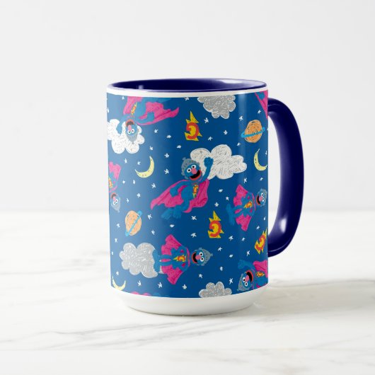 Super Grover 2.0 Night Sky Patroon Mok (Voorkant rechts)