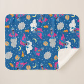 Super Grover 2.0 Night Sky Patroon Sherpa Deken (Voorkant (horizontaal))