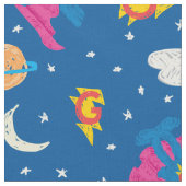 Super Grover 2.0 Night Sky Patroon Stof (Close Up)