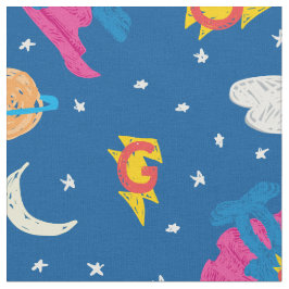 Super Grover 2.0 Night Sky Patroon Stof
