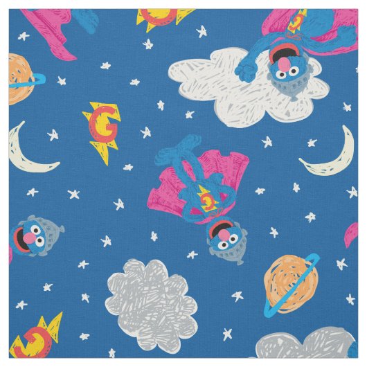Super Grover 2.0 Night Sky Patroon Stof (Swatch)