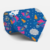Super Grover 2.0 Night Sky Patroon Stropdas (Opgerold)