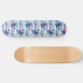 Super Grover Comic Striped Blue Patroon Persoonlijk Skateboard (Horizontaal)