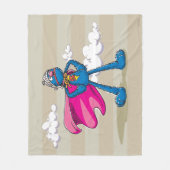 Super Grover Fleece Deken (Voorkant)