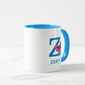 Super Grover Jouw naam en monogram Z toevoegen Mok (Voorkant rechts)