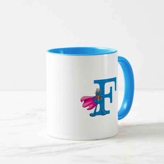 Super Grover Monogram F Mok (Voorkant rechts)