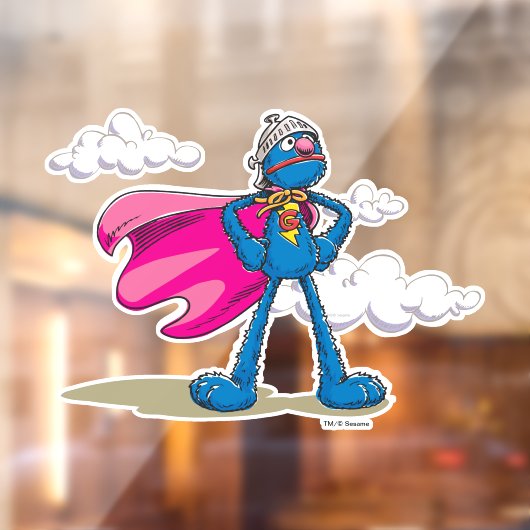 Super Grover Raamsticker (Vel 2)