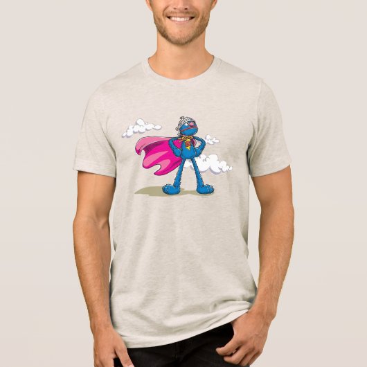 Super Grover Tri-Blend Shirt (Voorkant)