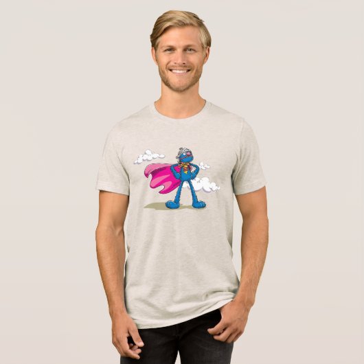 Super Grover Tri-Blend Shirt (Voorkant volledig)