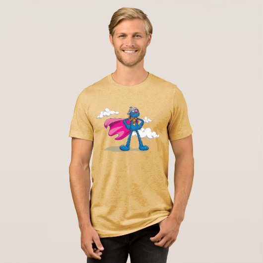 Super Grover Tri-Blend Shirt (Voorkant volledig)