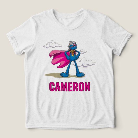 Super Grover Tri-Blend Shirt (Design voorkant)