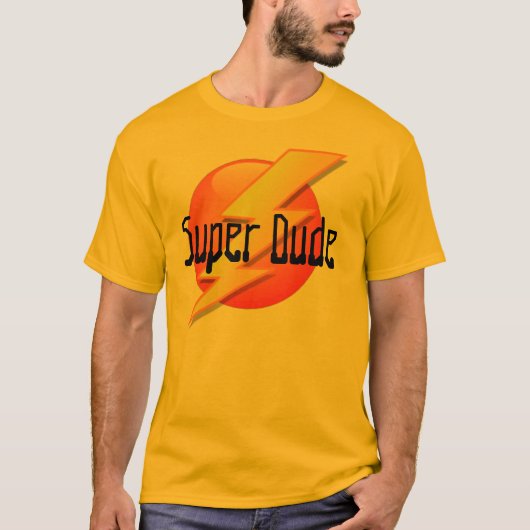 Super guy Lightning Logo T-Shirt (Voorkant)
