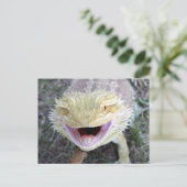 Super Happy Bearded Dragon Briefkaart (Staand voorkant)