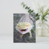 Super Happy Bearded Dragon Briefkaart (Staand voorkant)