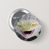 Super Happy Bearded Dragon Ronde Button 5,7 Cm (Voorkant /achterkant)