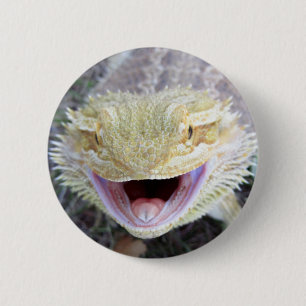 Super Happy Bearded Dragon Ronde Button 5,7 Cm