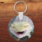 Super Happy Bearded Dragon Sleutelhanger (Voorkant)