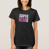 Super Hearo - Deaf / Cochlear Implant Awareness T-shirt (Voorkant)