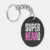 Super Hearo - Deaf / Cochlear Implant Warrior Sleutelhanger (Voorkant Links)