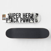 SUPER HELD BLACK POWER Skateboard (Horizontaal)