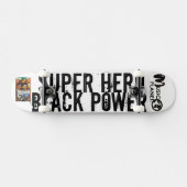 SUPER HELD BLACK POWER Skateboard (Horizontaal)