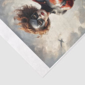 Super held moeder in 1950 strips tissuepapier (Detail)