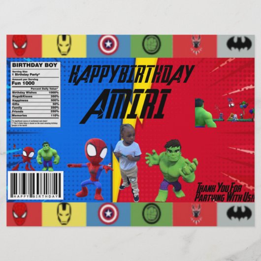 SUPER HELD THEMA CHIPZAKKEN FLYER (Voorkant)