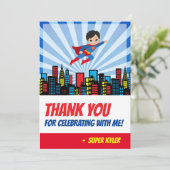 Super Helden Dankkaart Bedankkaart (Staand voorkant)