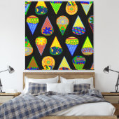 Super Helden Ijs Kegel Canvas Afdruk (Insitu (Slaapkamer))