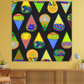 Super Helden Ijs Kegel Canvas Afdruk (Insitu (Woonkamer))