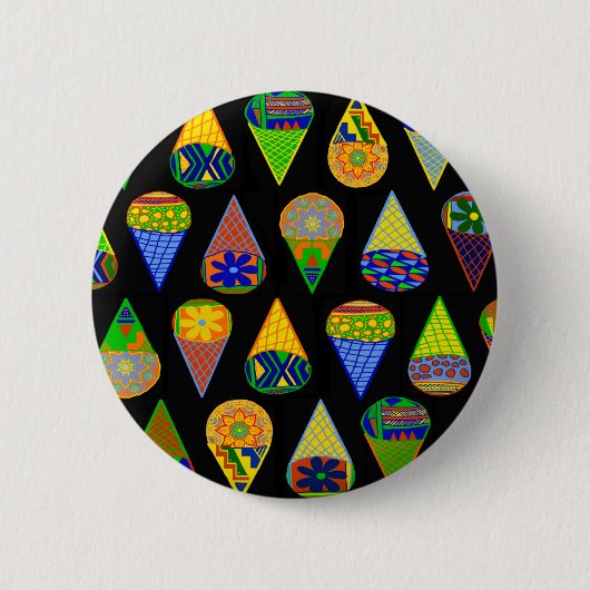 Super Helden Ijs Kegel Ronde Button 5,7 Cm (Voorkant)
