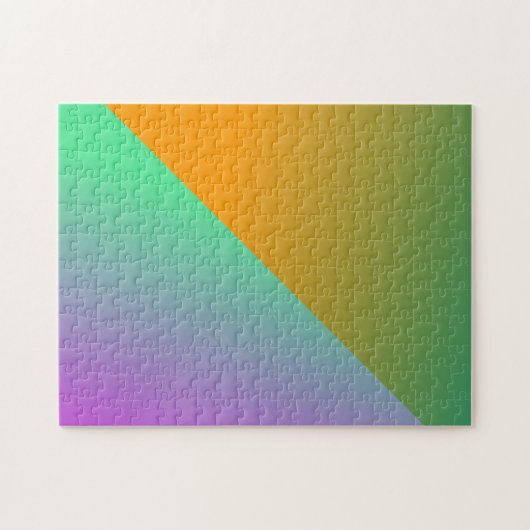 Super Helder Twee Tons Geometrische Driehoek Legpuzzel (Horizontaal)